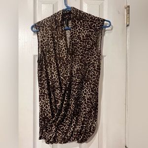 Cheetah print dressy tank